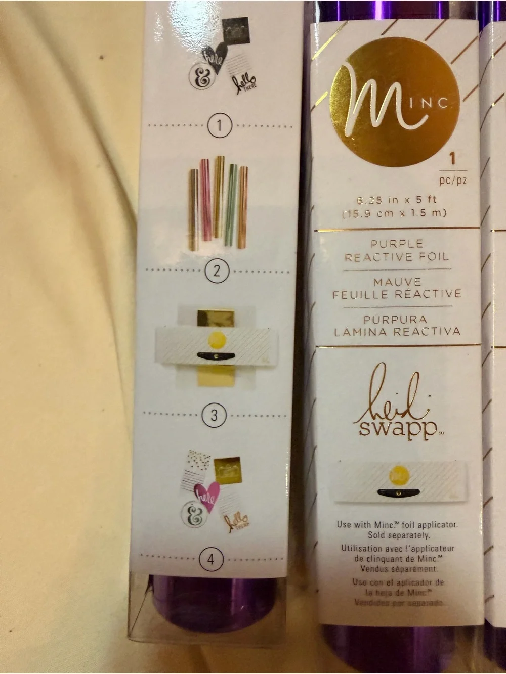 Heidi Swapp Purple Reactive Foil Roll lot of 10